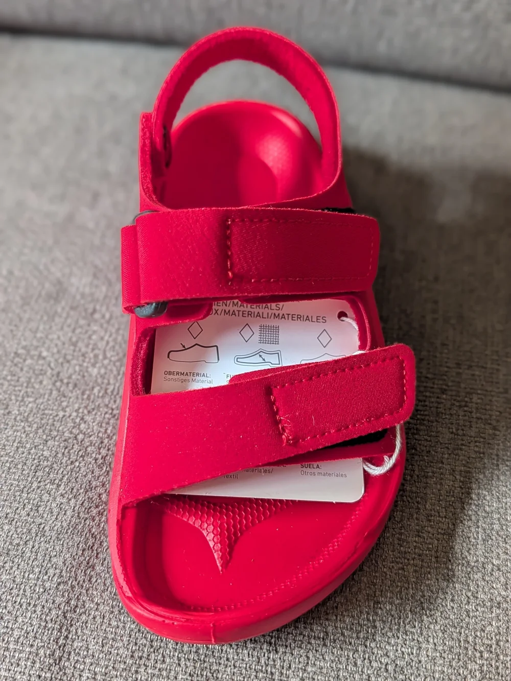 Kids Red Strap Sandals - Comfortable Everyday Wear